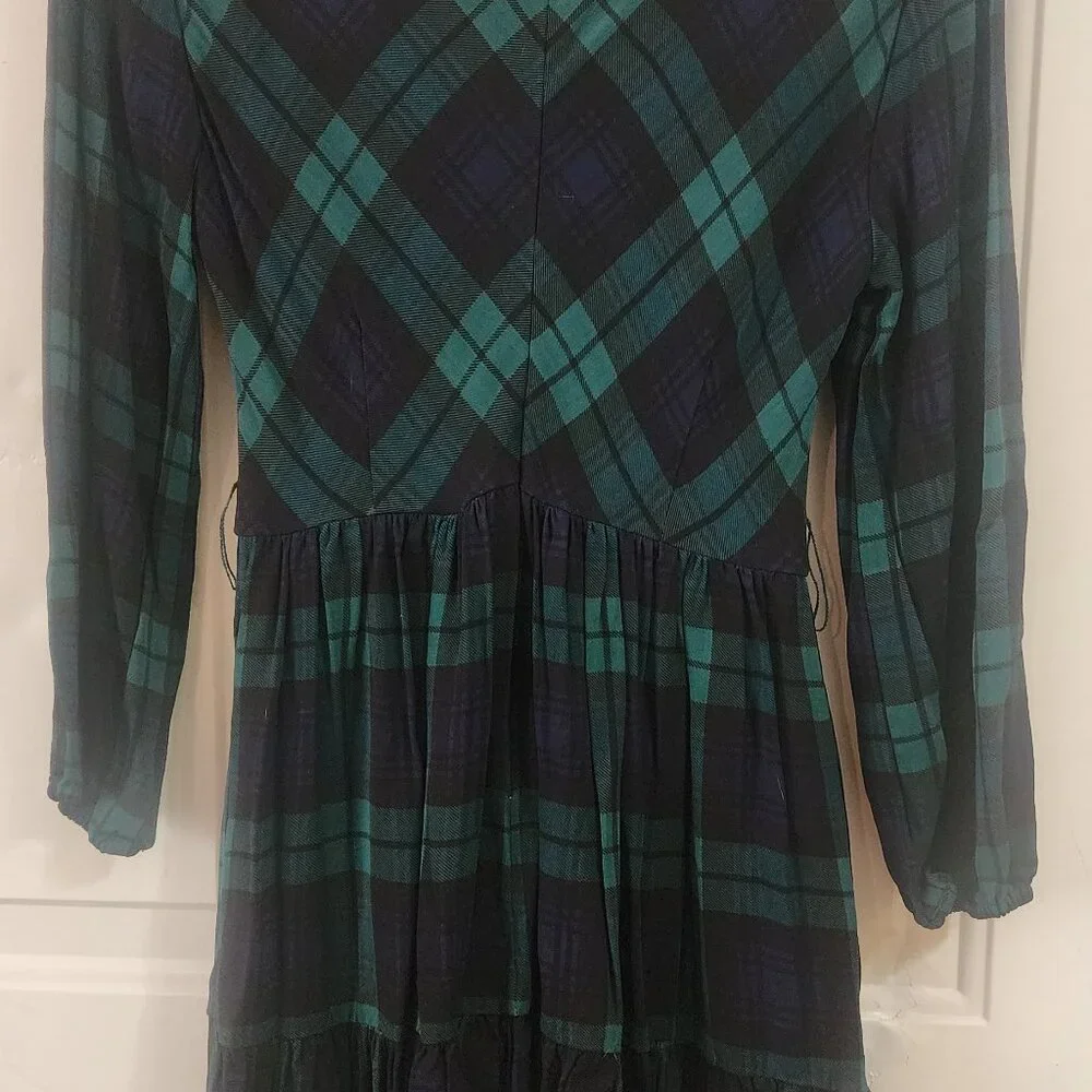 J.Crew Black watch tartan plaid Dress in US Size 2